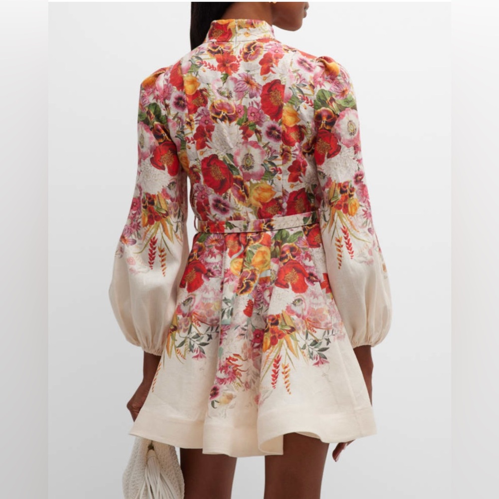 ❌SOLD OUT❌Zimmermann Fliral Linen Dress Size 1 - Picture 10 of 12